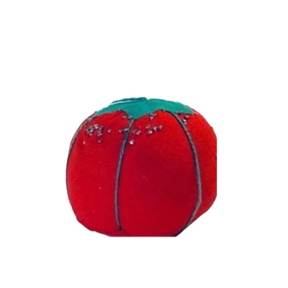 Vintage Red Fruit Tomato or Strawberry 2” Sewing Pin - Picture 2 of 3